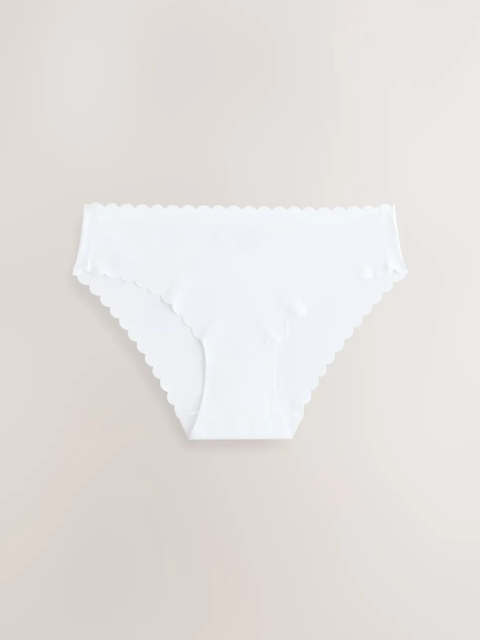 Black/White/Praline Nude Brazilian No VPL Scallop Knickers 7 Pack