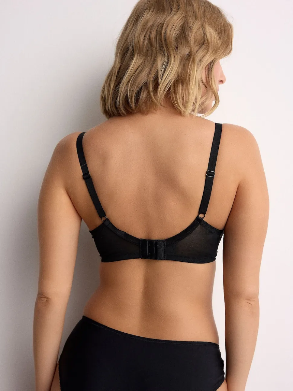Black/White/Praline Nude DD+ Non Pad Full Cup Bras 3 Pack