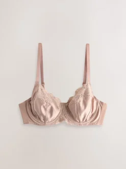 Black/White/Praline Nude DD+ Non Pad Full Cup Bras 3 Pack