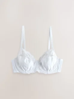 Black/White/Praline Nude DD+ Non Pad Full Cup Bras 3 Pack