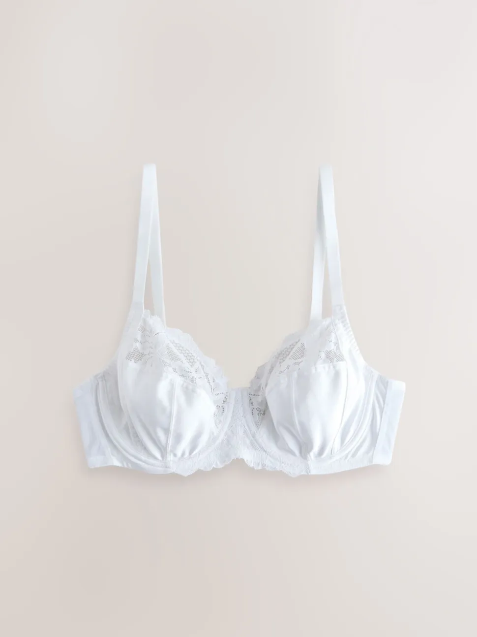 Black/White/Praline Nude DD+ Non Pad Full Cup Bras 3 Pack