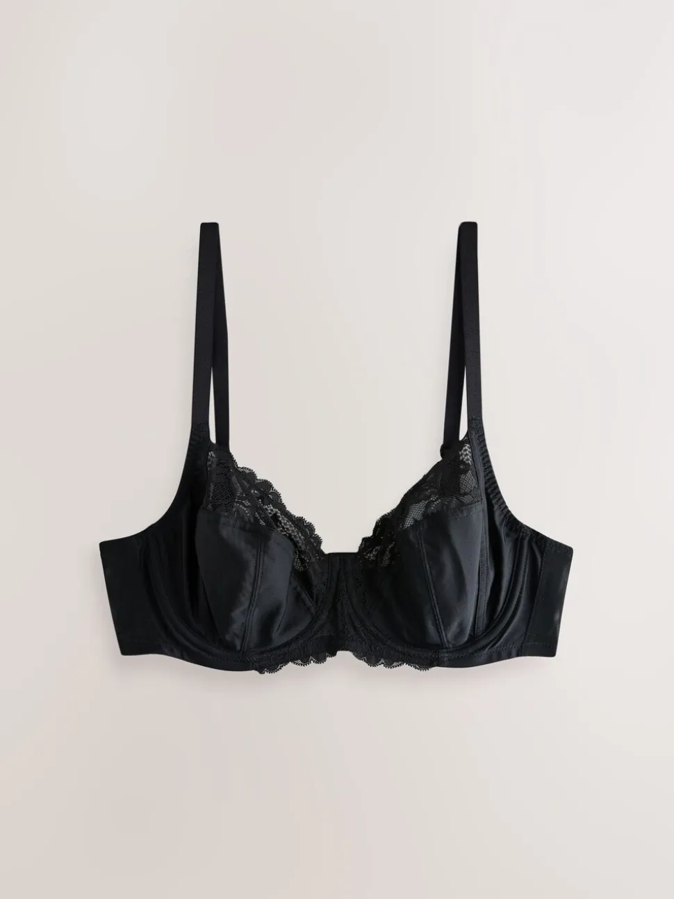 Black/White/Praline Nude DD+ Non Pad Full Cup Bras 3 Pack