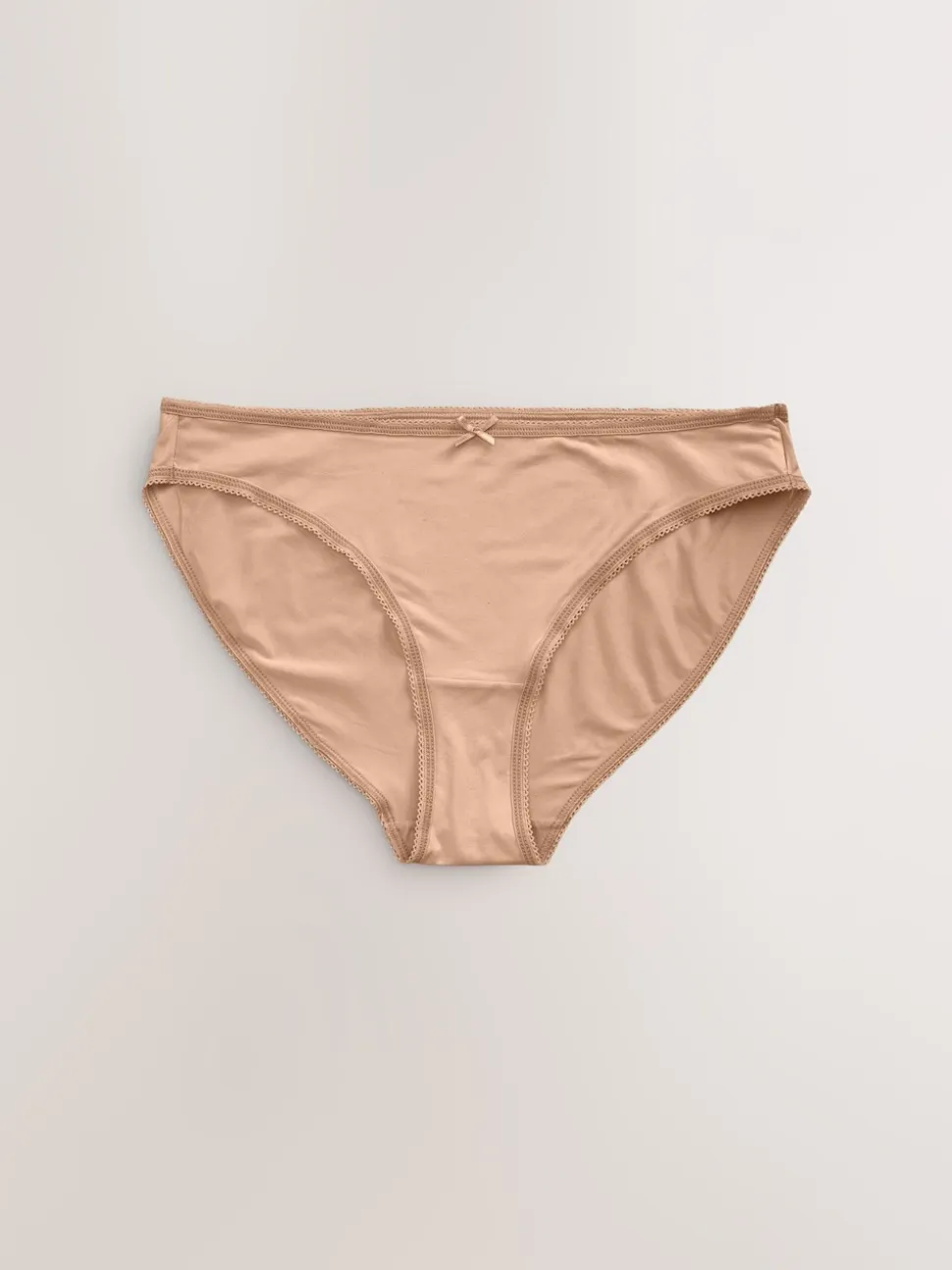 Black/White/Praline Nude High Leg Microfibre Knickers 7 Pack