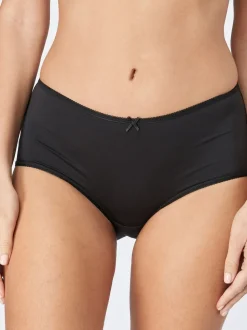 Black/White/Praline Nude Midi Microfibre Knickers 5 Pack