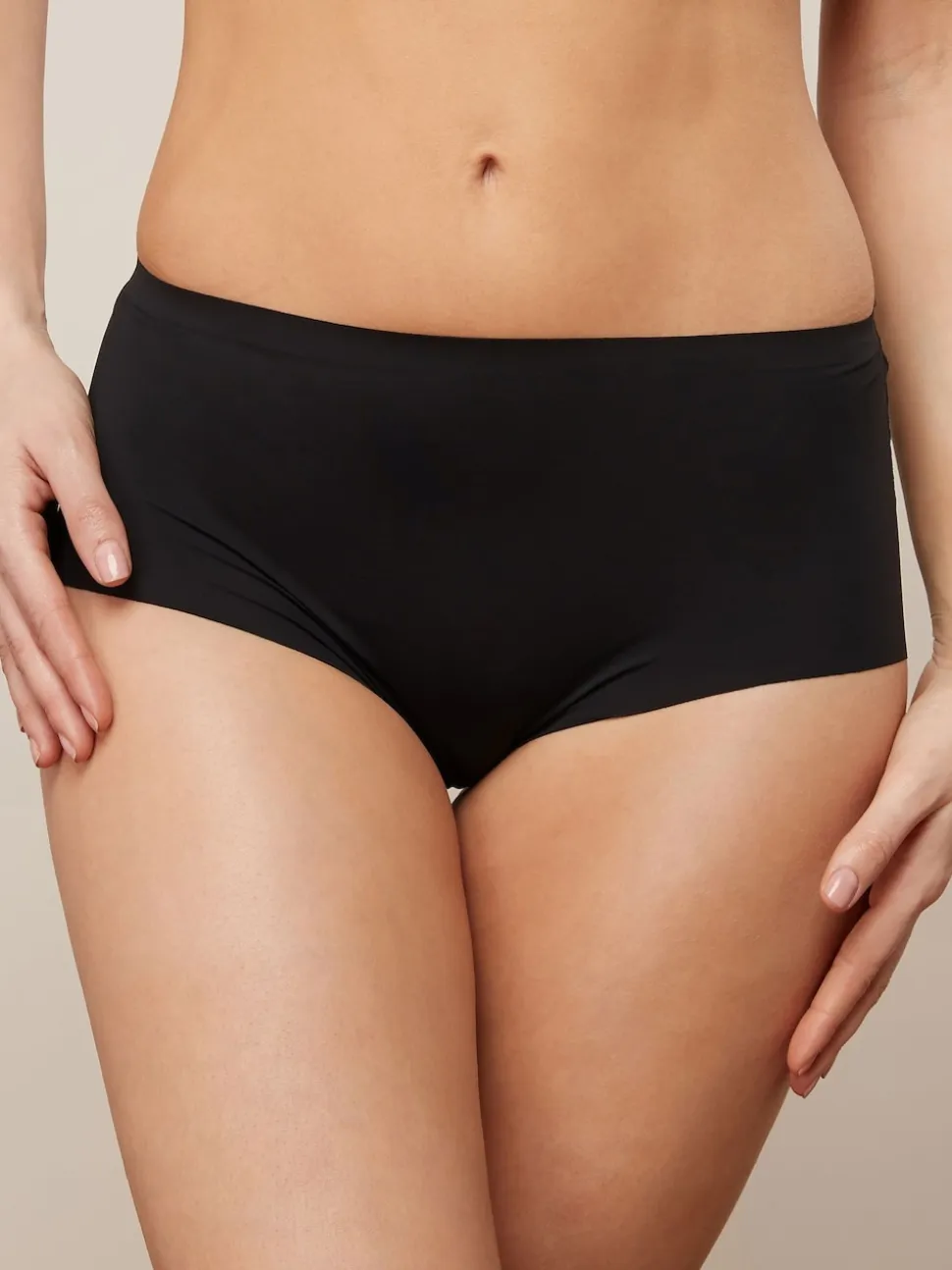 Black/White/Praline Nude Midi No VPL Comfort Knickers 3 Pack