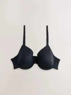 Black/White/Praline Nude Pad Full Cup A-E Ultimate Comfort Smoothing T-Shirt Bras 3 Pack