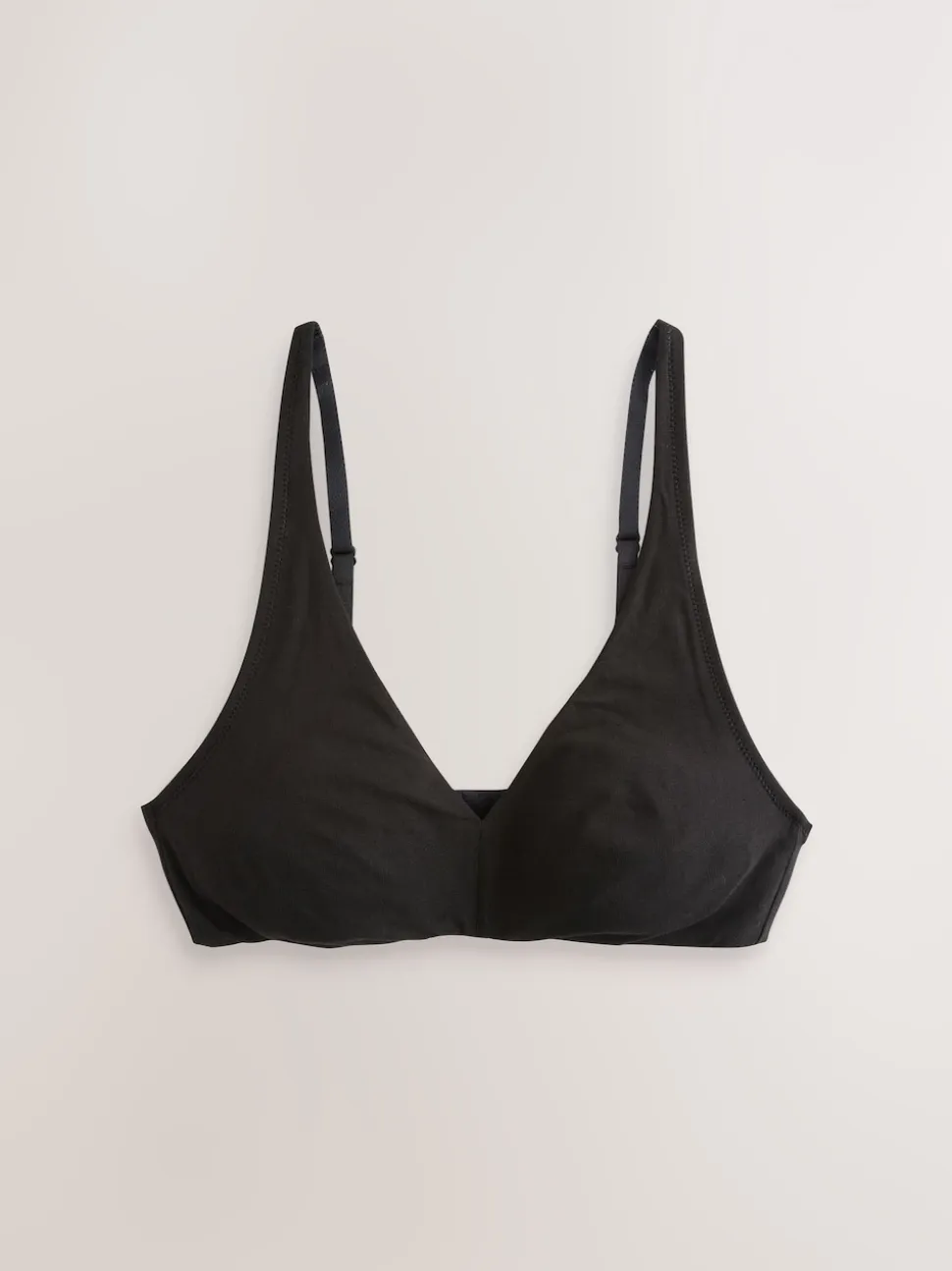Black/White/White/Praline Nude Non Pad Non Wire Cotton Bras 4 Pack