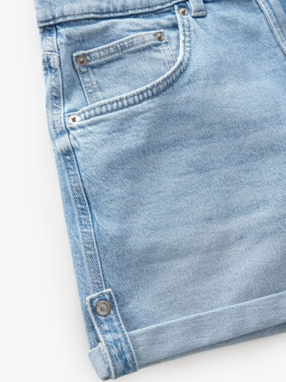 Bleach Denim Boy Shorts
