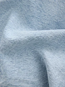 Bleach Knee Length Bermuda Denim Shorts