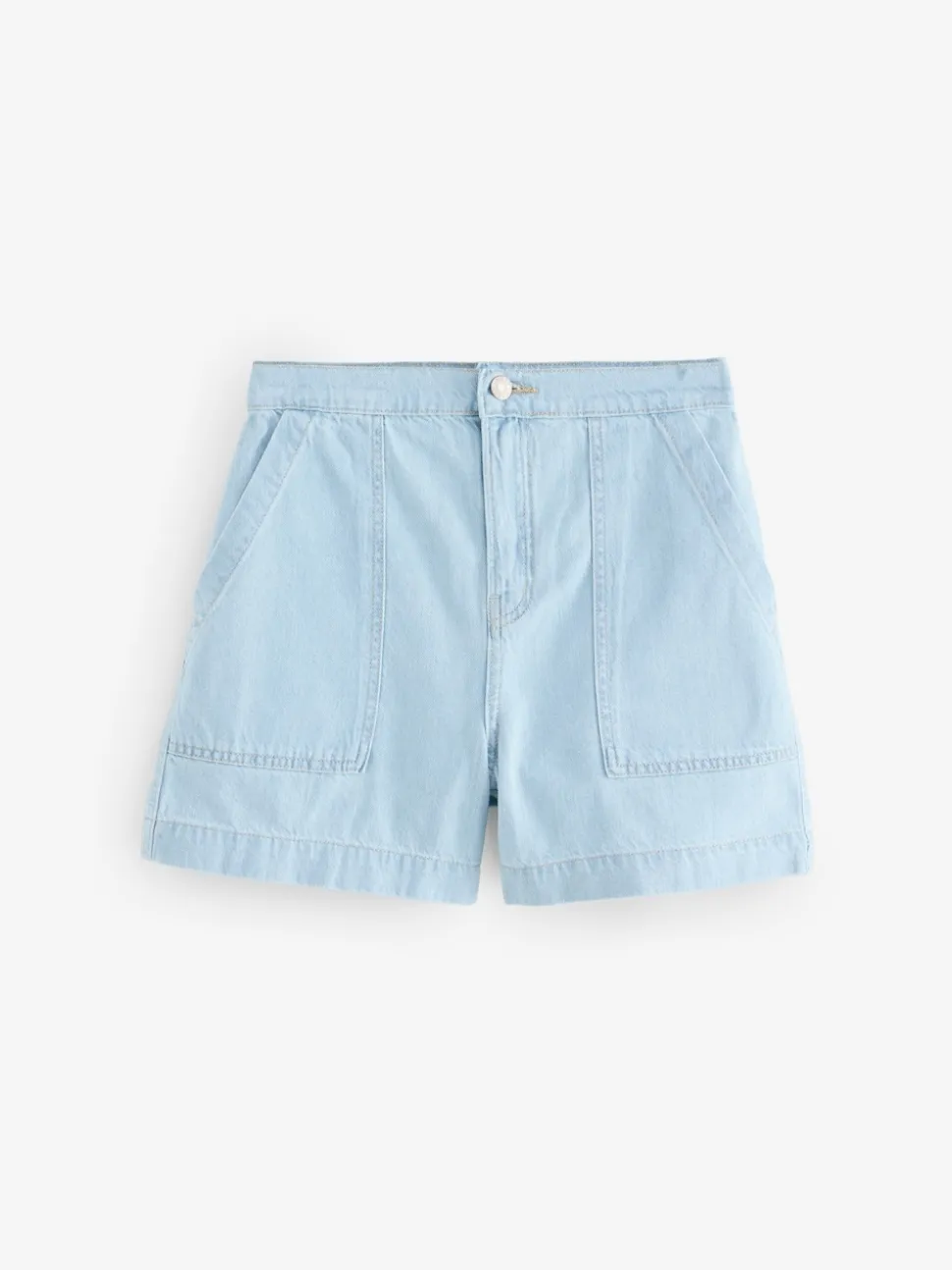 Bleach Utility Lightweight 100% Cotton Denim Shorts