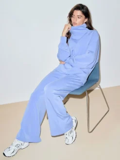 Blue Active Modal Supersoft Wide Leg Trousers