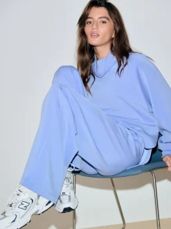 Blue Active Modal Supersoft Cowl Neck Jumper