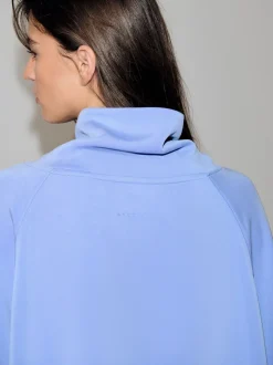 Blue Active Modal Supersoft Cowl Neck Jumper