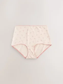 Blue Bows Full Brief Cotton Rich Knickers 7 Pack
