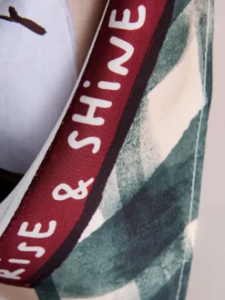 Blue Brunch Scene Lightweight Square Scarf
