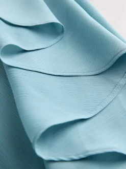 Blue Cape Maxi Dress