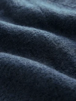 Blue Check Frill Collar Shirt Layer Knitted Tank