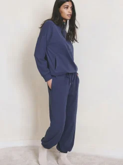 Blue Fleece Joggers