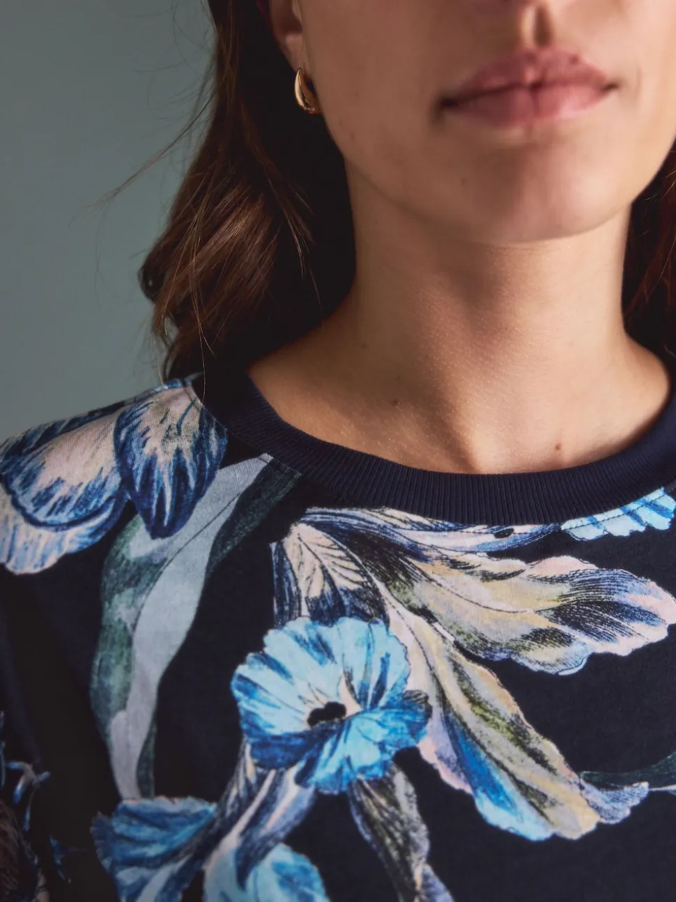 Blue Floral Kew Collection Long Sleeve Pyjamas