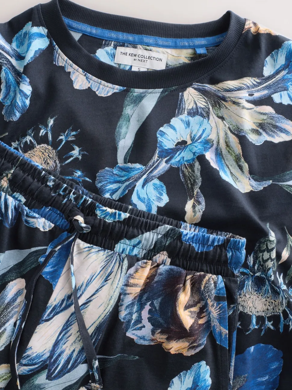 Blue Floral Kew Collection Long Sleeve Pyjamas
