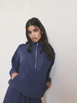 Blue Half Zip Fleece