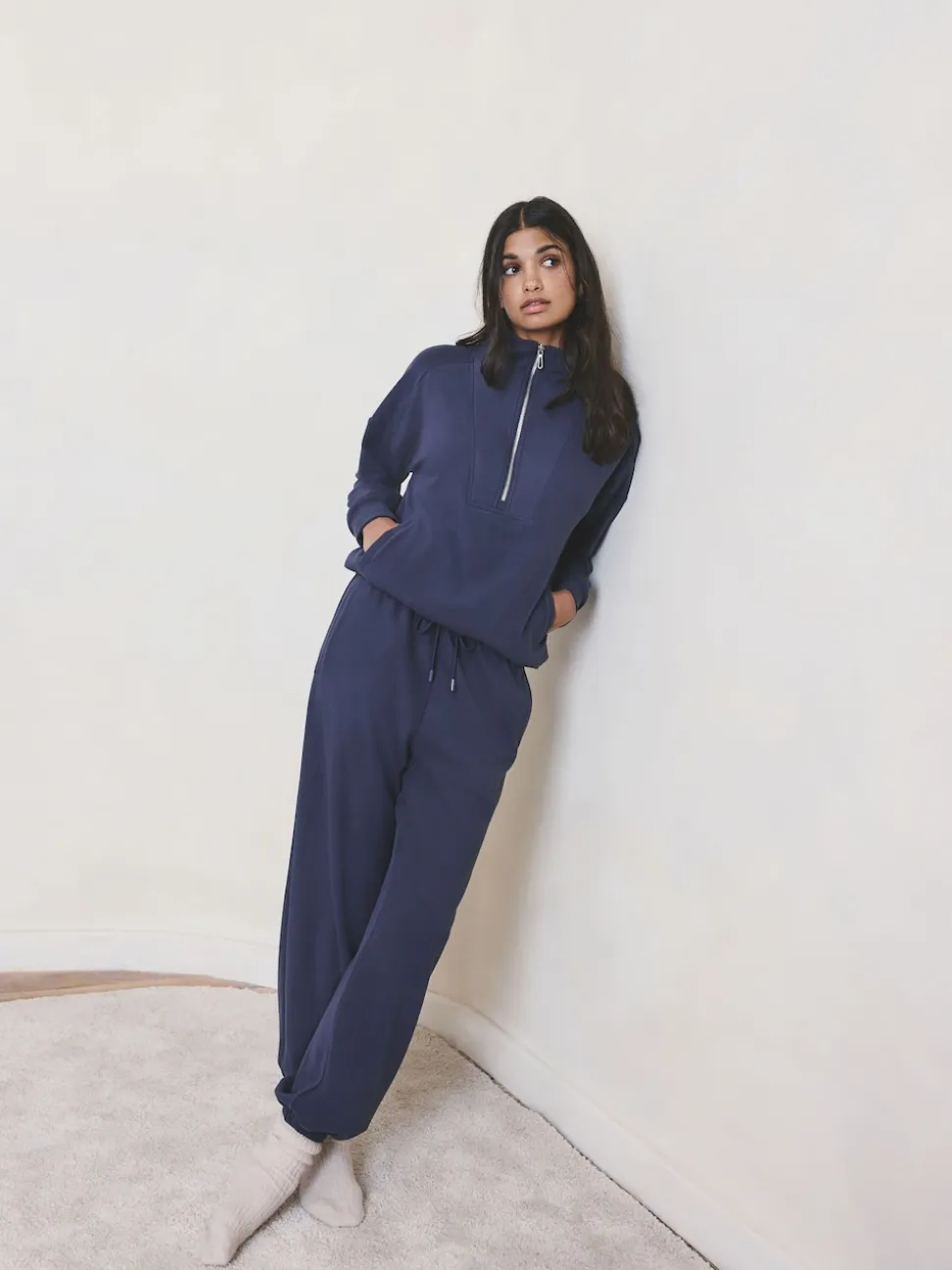 Blue Half Zip Fleece