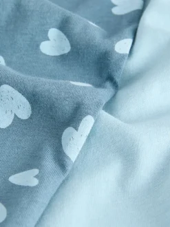 Blue Heart Short Sleeve Pyjamas