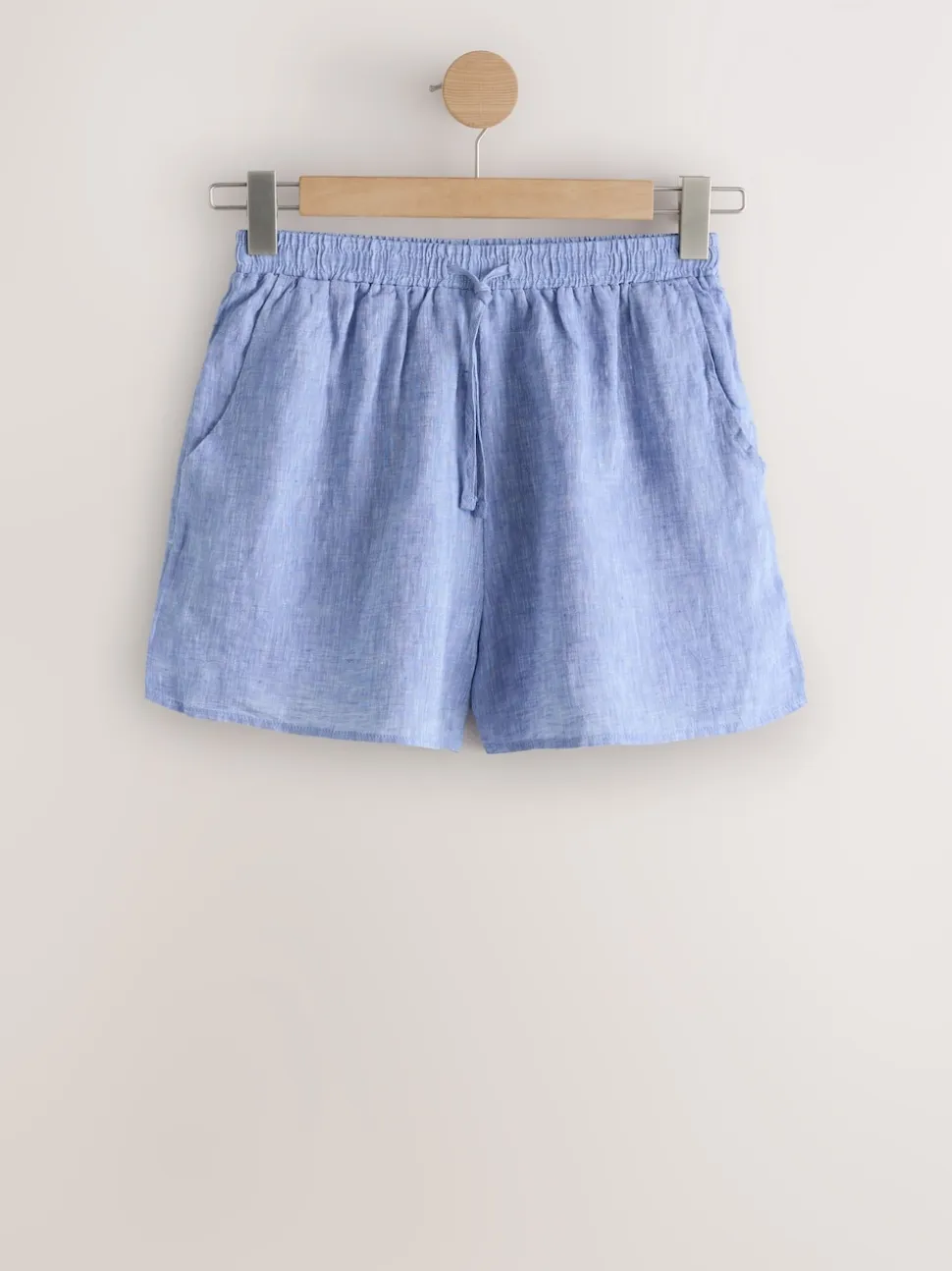 Blue N. Premium 100% Linen Shorts