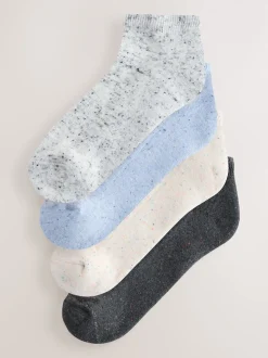 Blue Neppy Cushion Sole Socks 4 Pack