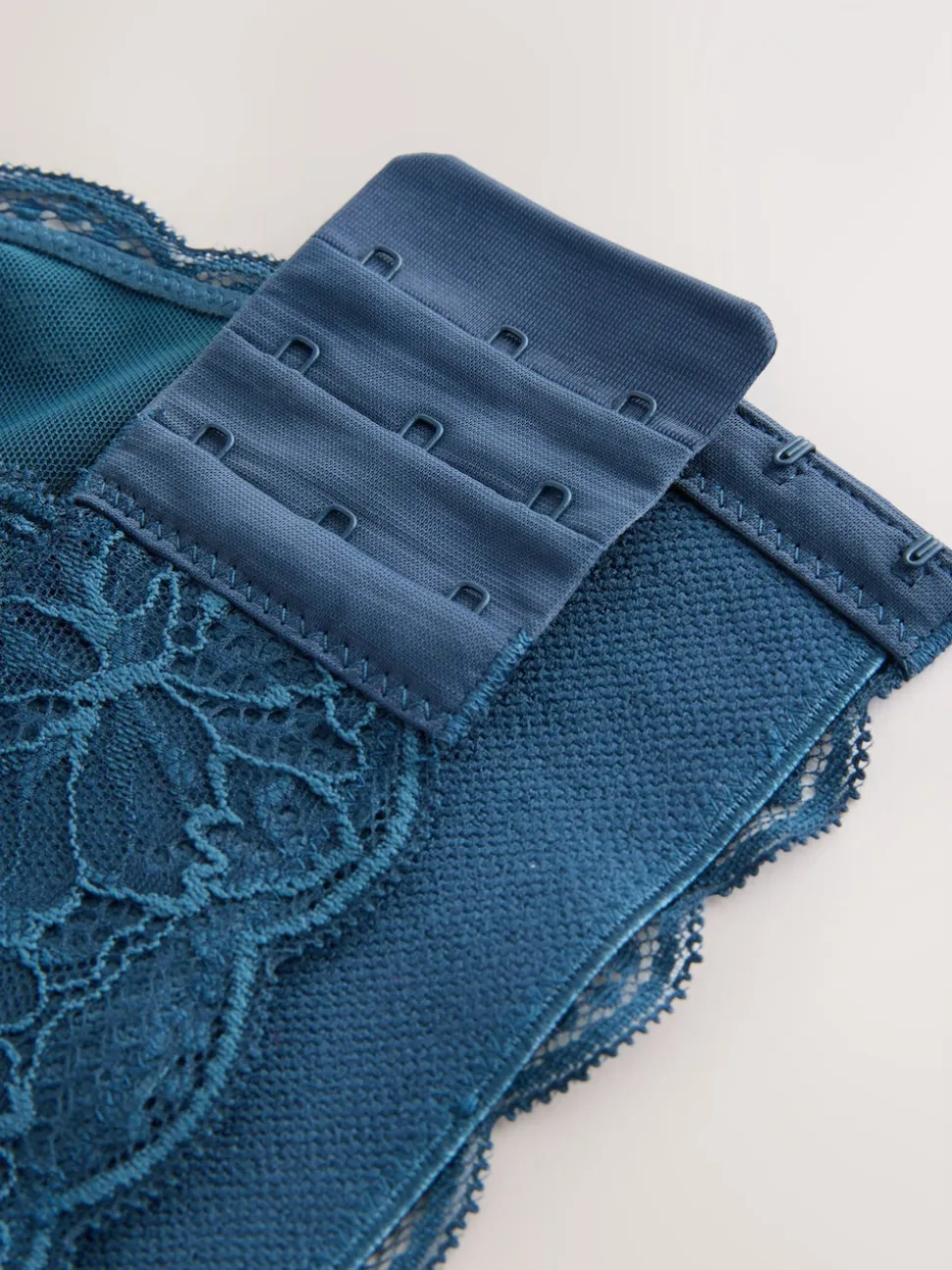 Blue Non Pad Non Wire Total Support Lace Bra