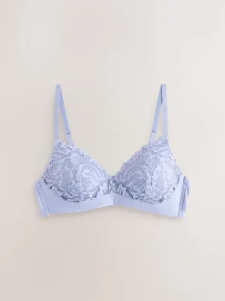 Blue Pad Non Wire Lace Ultimate Comfort Bra