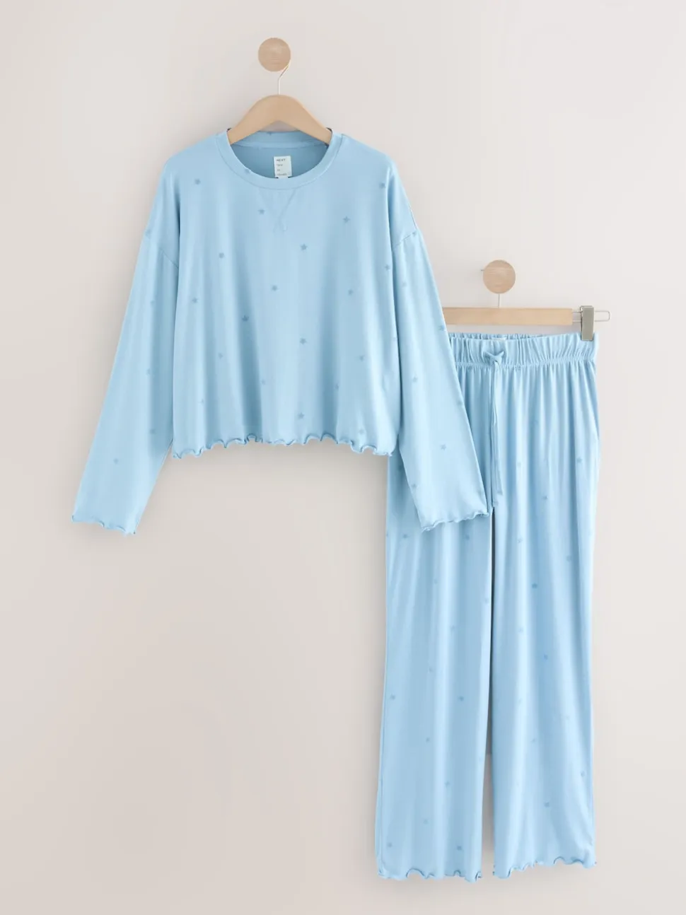 Blue Star Heart Soft Long Sleeve Pyjamas