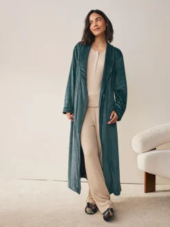 Blue Studio Cosy Ribbed Dressing Gown