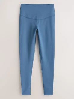 Blue Thermal Fleece Lined Sports Leggings