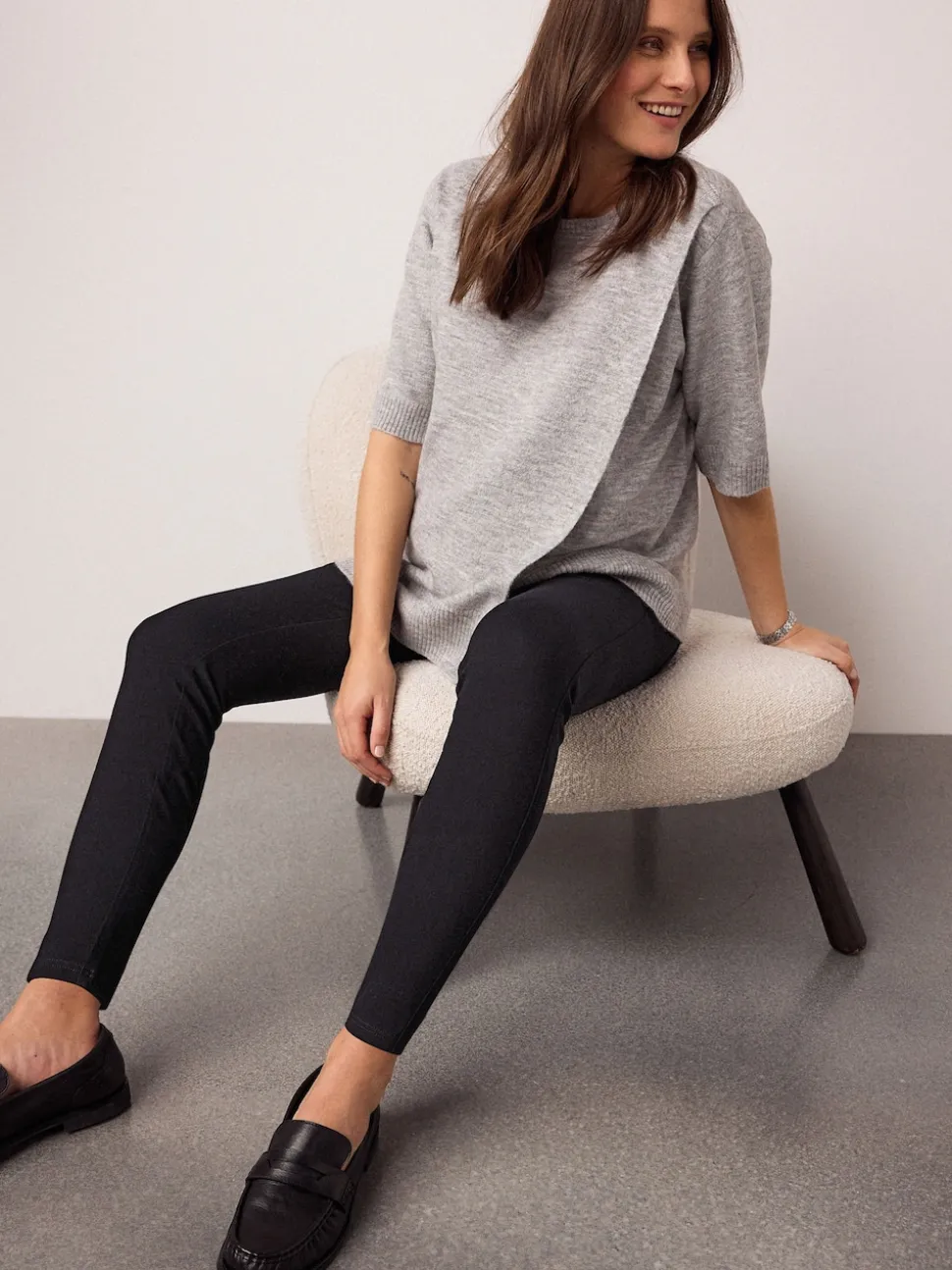 Blue/Black Maternity Denim Jeggings 2 Pack