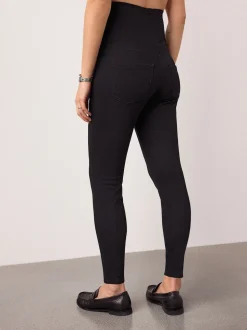 Blue/Black Maternity Denim Jeggings 2 Pack