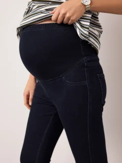 Blue/Black Maternity Denim Jeggings 2 Pack