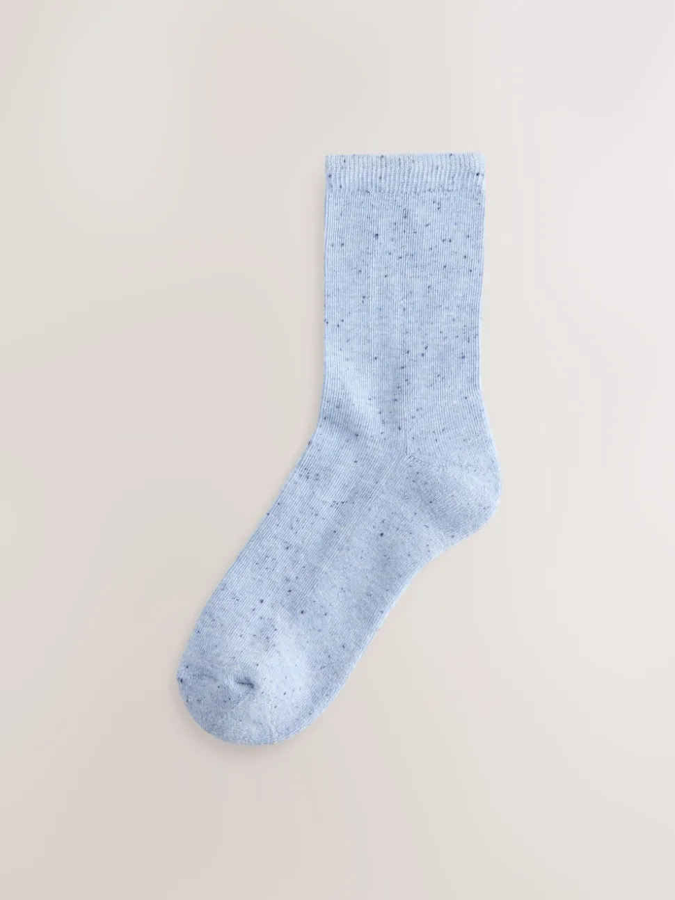 Blue/Grey Neppy Cushion Sole Socks 4 Pack
