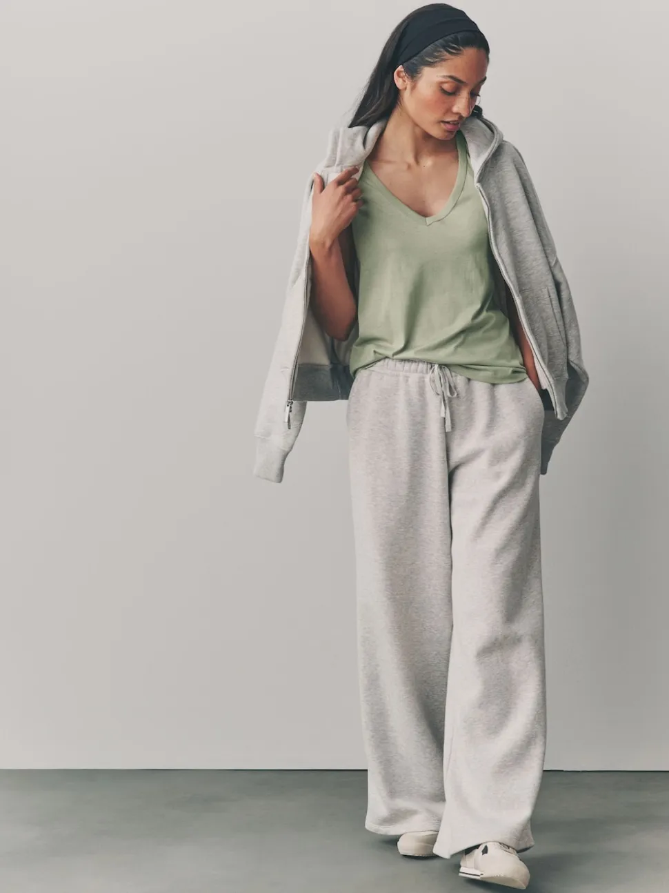Blue/Mauve/Pastel Green Slouch Vests 5 Pack