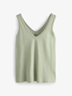 Blue/Mauve/Pastel Green Slouch Vests 5 Pack