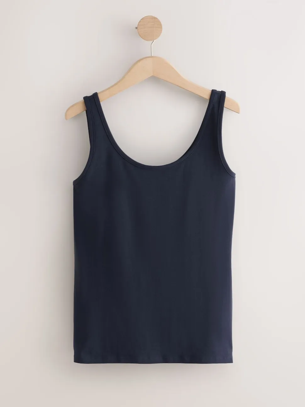Blue/Pink/Sage/Oatmeal/Black Thick Strap Vests 5 Pack
