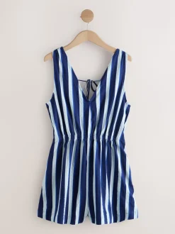 Blue/White Jersey Summer Playsuit