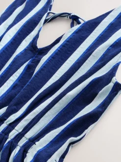Blue/White Jersey Summer Playsuit
