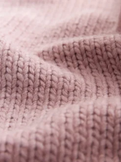 Blush Pink V-Neck Knitted Shirt Layer Look Jumper