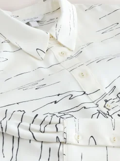 Boat Print Long Sleeve Shirt