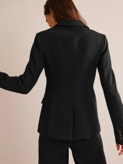 Boden Black Chrome The Marylebone Ponte Blazer