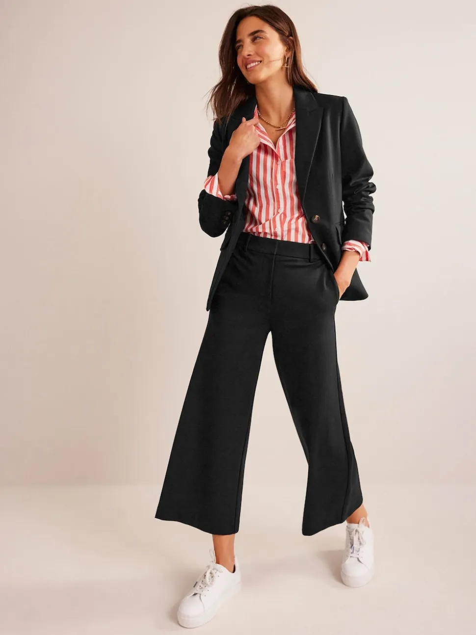 Boden Black The Marylebone Ponte Blazer