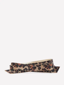 Boden Brown Skinny Bow Belt