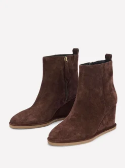 Boden Brown Smart Wedge Boots
