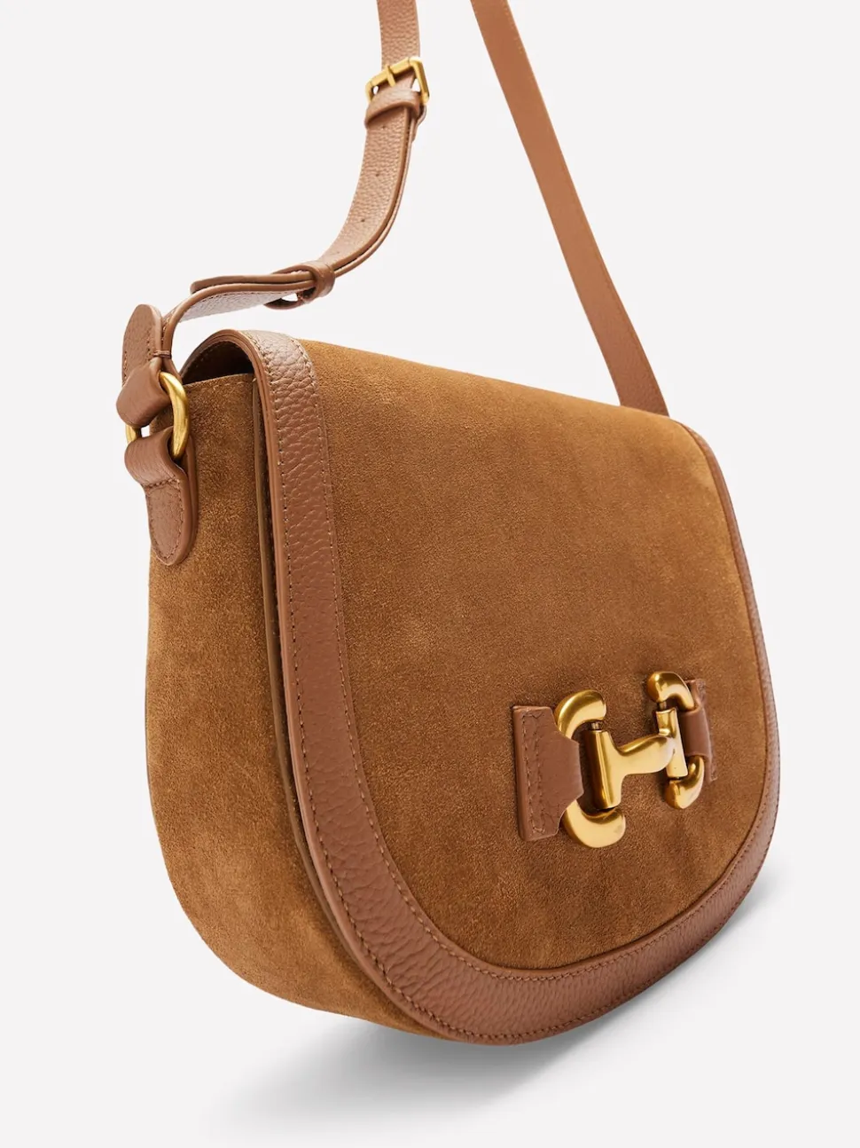Boden Brown Snaffle Leather Satchel Brown Bag